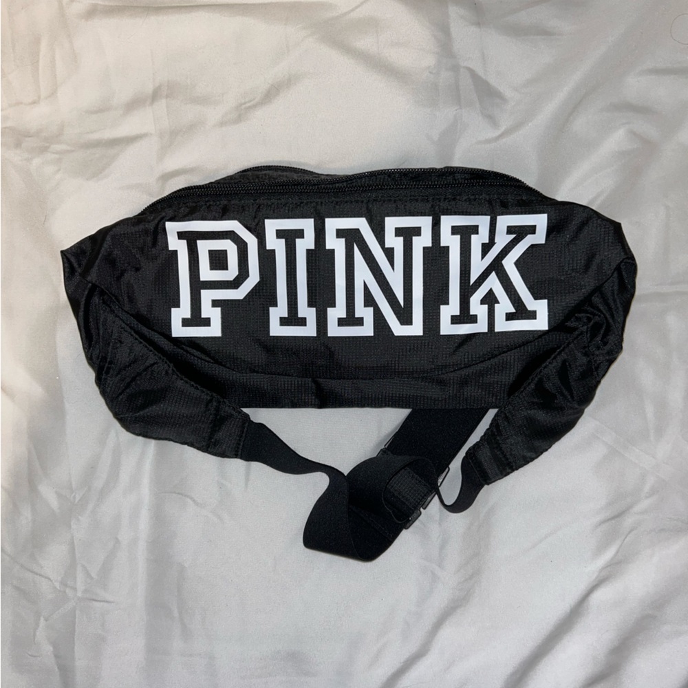 PINK Black Fanny Pack/Backpack